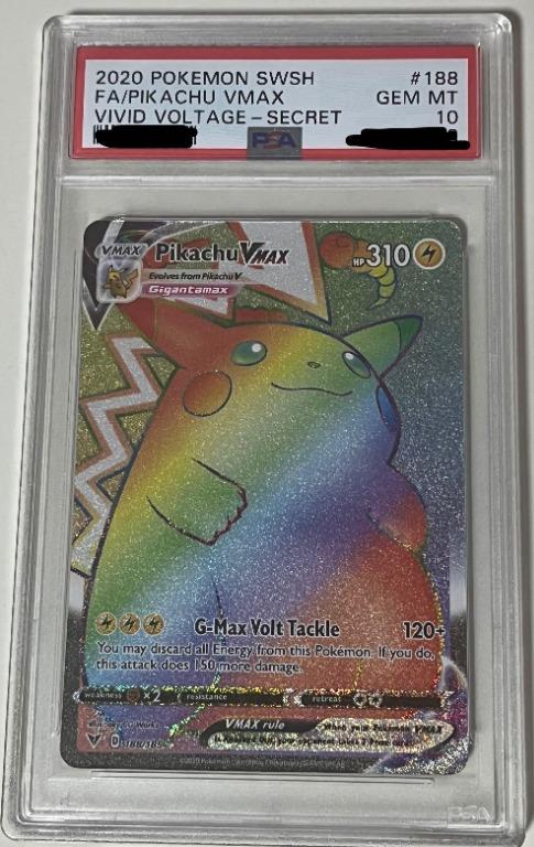 Vivid Voltage Rainbow Pikachu/Shiny Charizard VMaX Hidden Fates Mystery Packs 