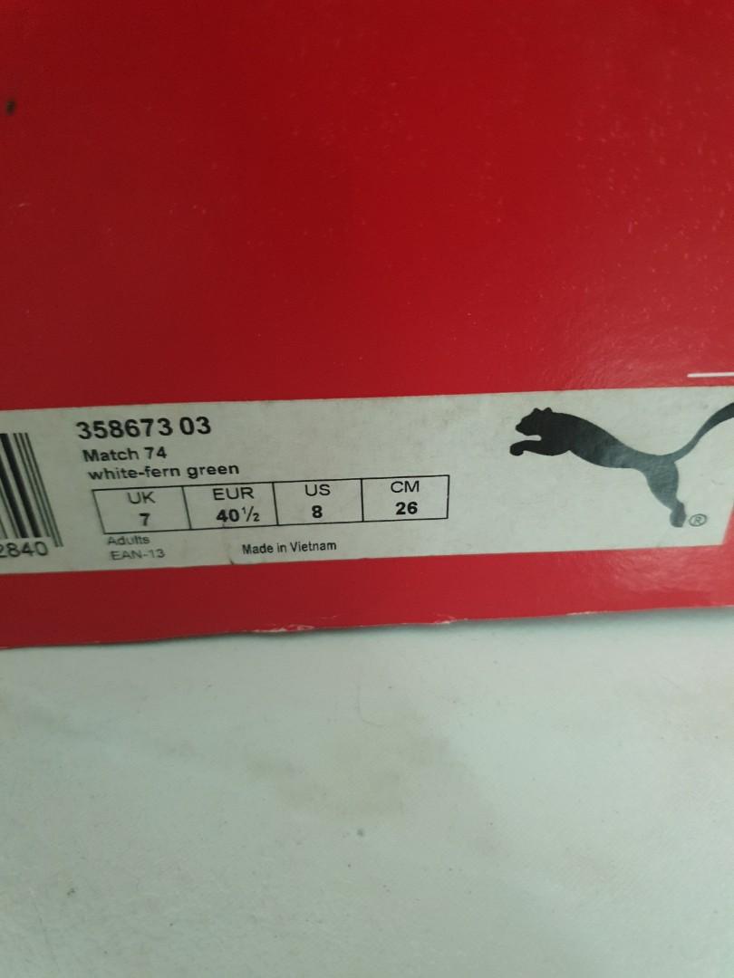 Puma match 74 store white