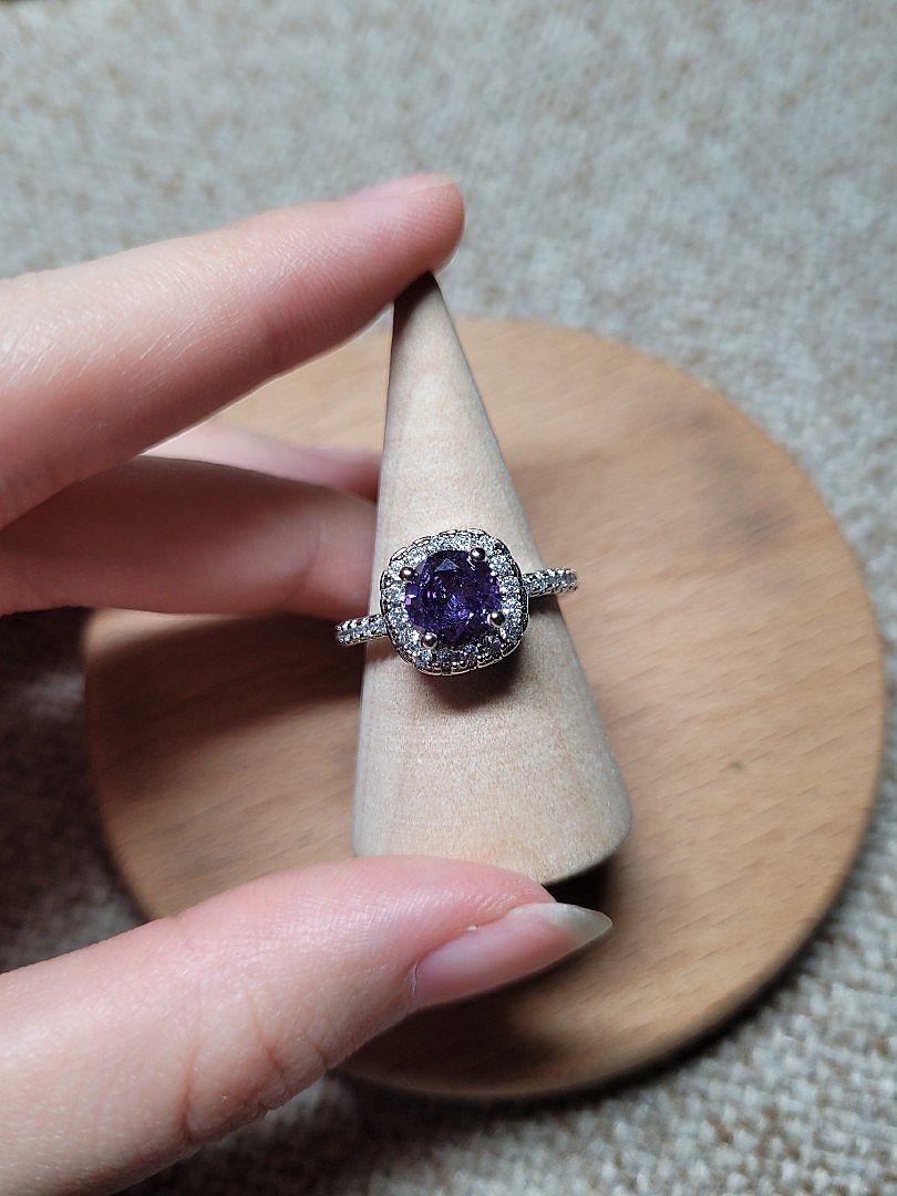 Purple moissanite best sale