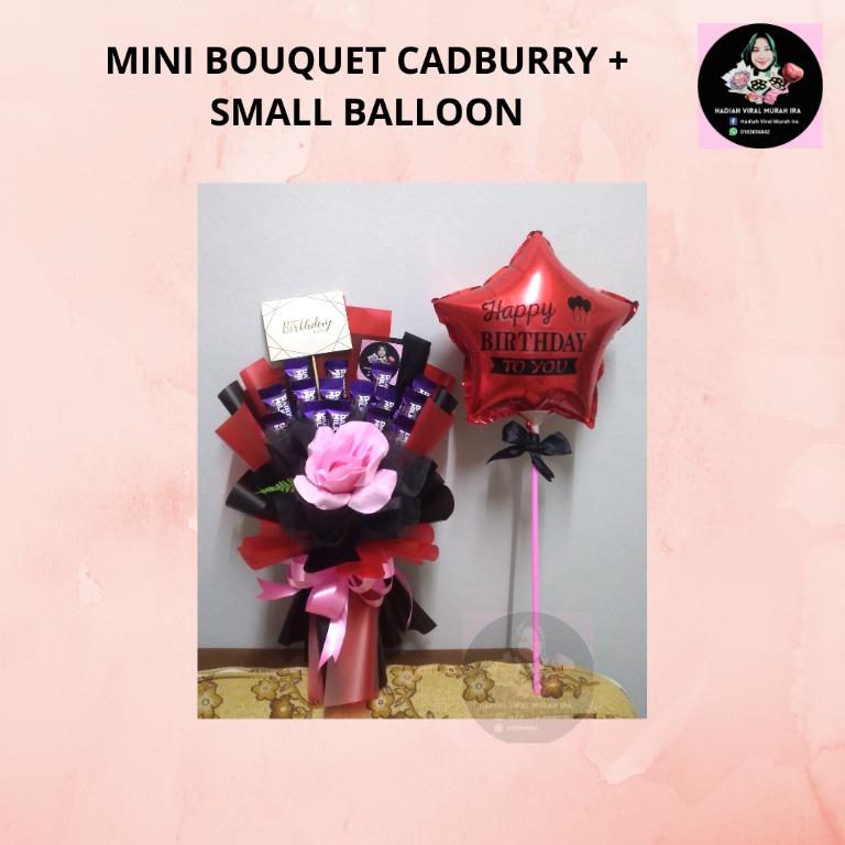 Set Mini Bouquet Cadburry Coklat Balloon, Hobbies & Toys