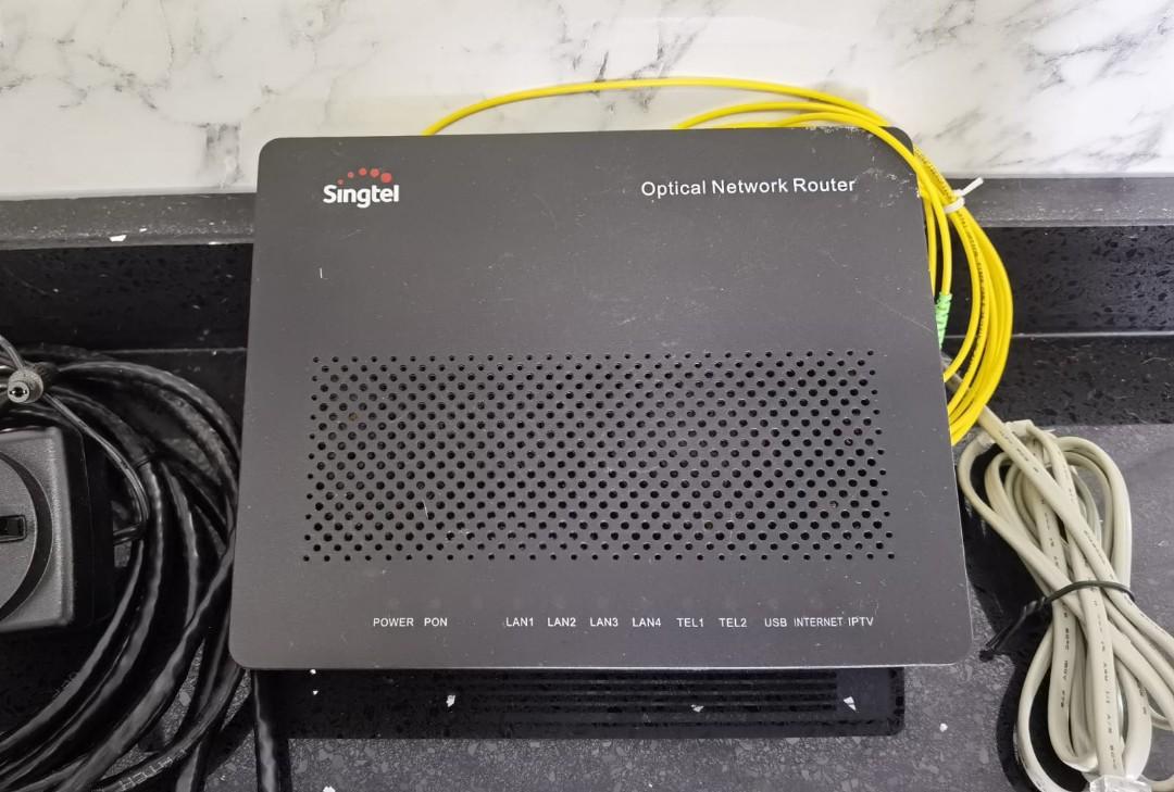 Singtel Optical Network Router + WiFi Gigabit Router AC Plus, Computers ...