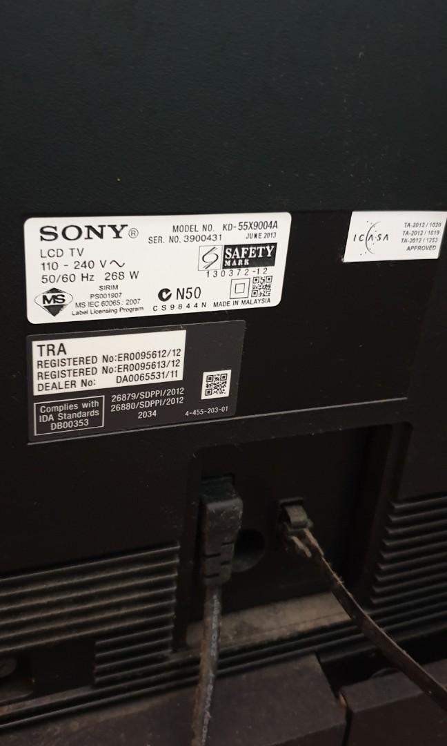 Sony TV (panel faulty as shown), TV & Home Appliances, TV & Entertainment, TV on Carousell