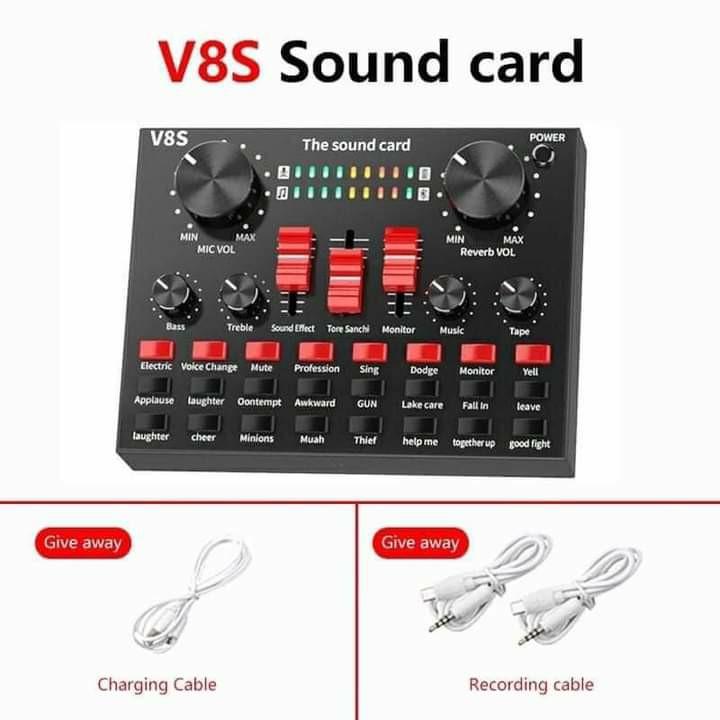 SOUND card (Category: Soundbars, Speakers & Amplifiers) located in Manila. Submitted by minidivisoria (Listing ID 1141668551, Image 3). Description: V8 metal sound card 👉420php L8 sound caed 👉430php V8S sound card 👉750php F998 sound card👉880php F007 sound card👉980php V9 sound card👉1250php.