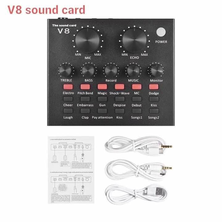 SOUND card (Category: Soundbars, Speakers & Amplifiers) located in Manila. Submitted by minidivisoria (Listing ID 1141668551, Image 1). Description: V8 metal sound card 👉420php L8 sound caed 👉430php V8S sound card 👉750php F998 sound card👉880php F007 sound card👉980php V9 sound card👉1250php.