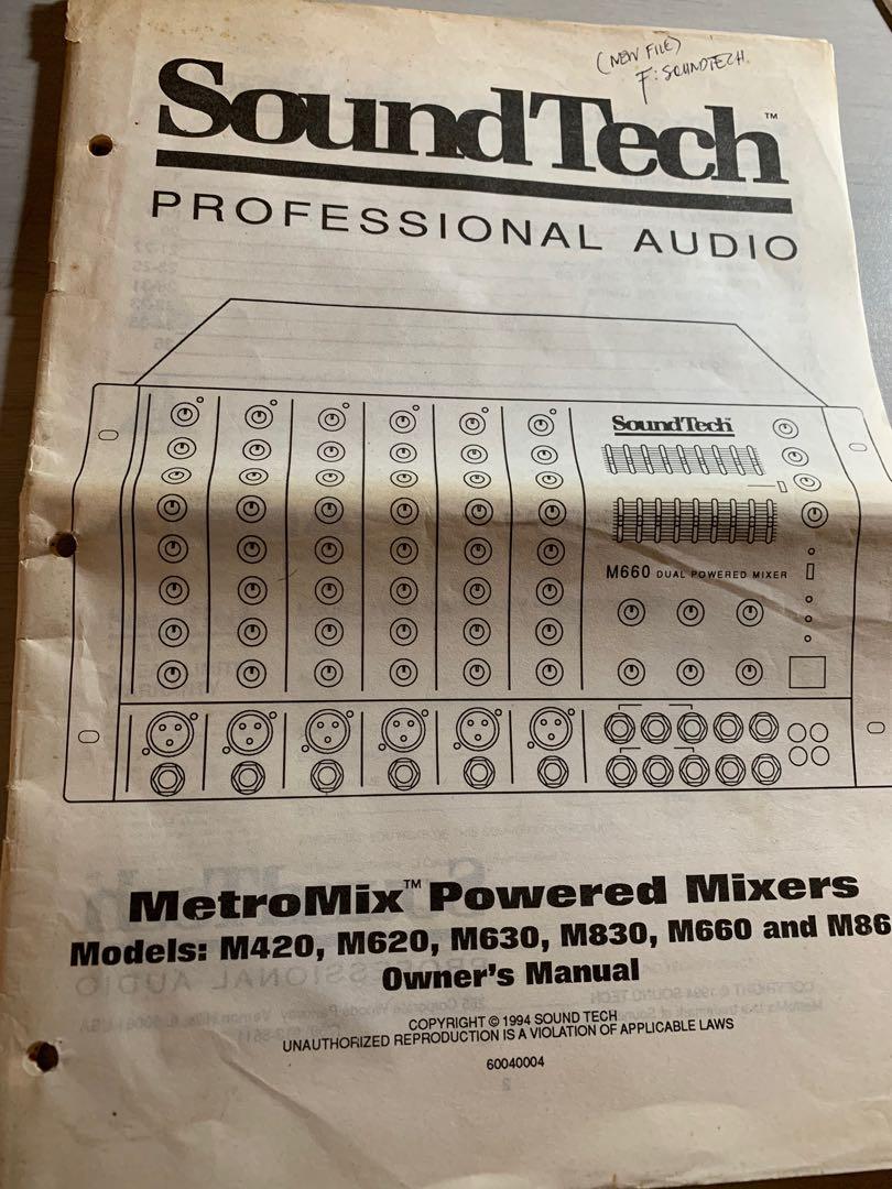 Pro Metromix Powered Mixer, Audio, & Amplifiers on