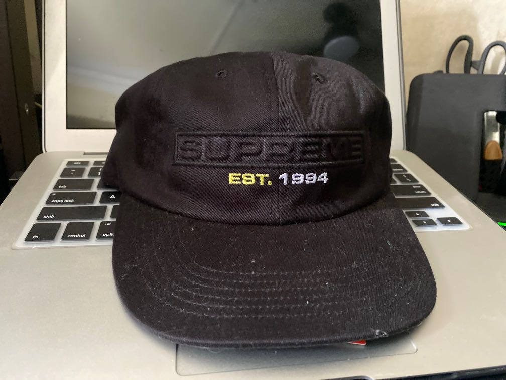 Supreme embossed logo sale 6 panel