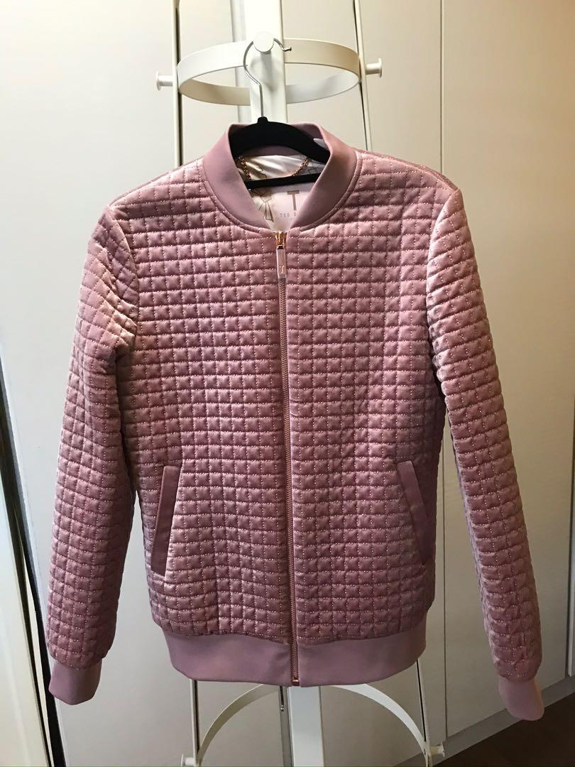 Ted baker velvet sales bomber jacket