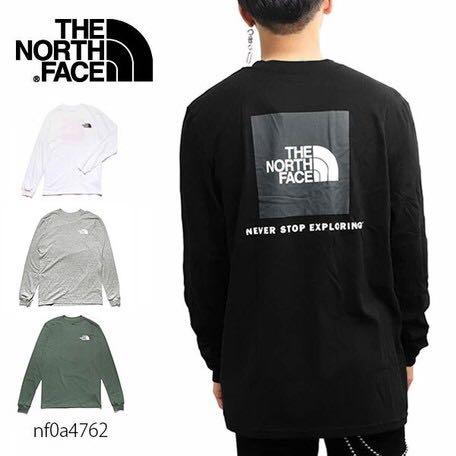 THE NORTH FACE】美版MEN'S LONG SLEEVE BOX NSE TEE 長袖Box Logo Tee