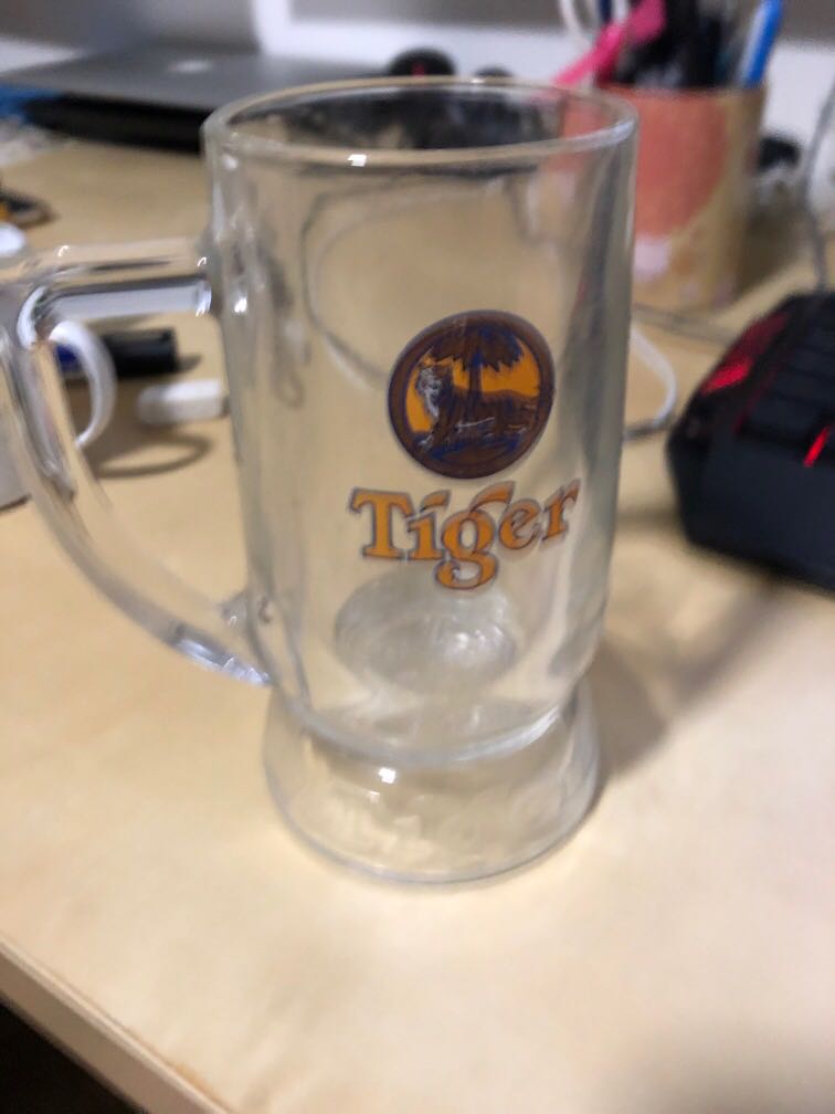 Tiger beer mug, Furniture & Home Living, Kitchenware & Tableware