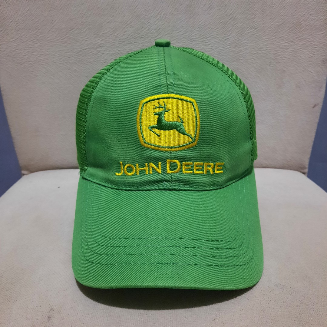 TOPI TRUCKER JOHN DEERE, Fesyen Pria 