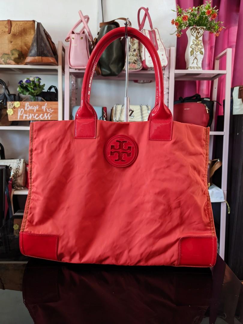 Tory Burch ella large size nylon tote bag, Luxury, Bags & Wallets on  Carousell