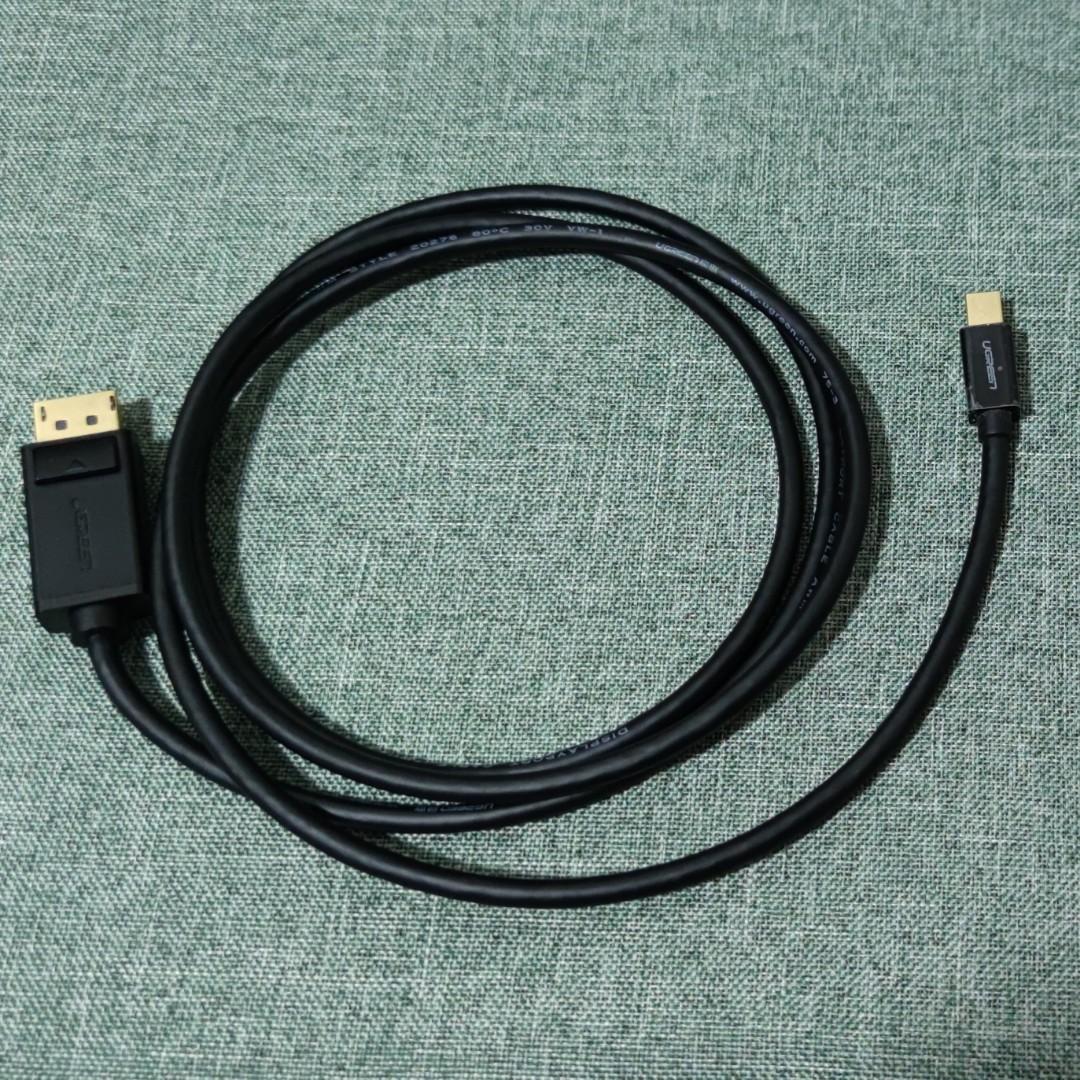 UGreen DisplayPort to Mini DPcable 1.5m, Computers & Tech, Parts ...