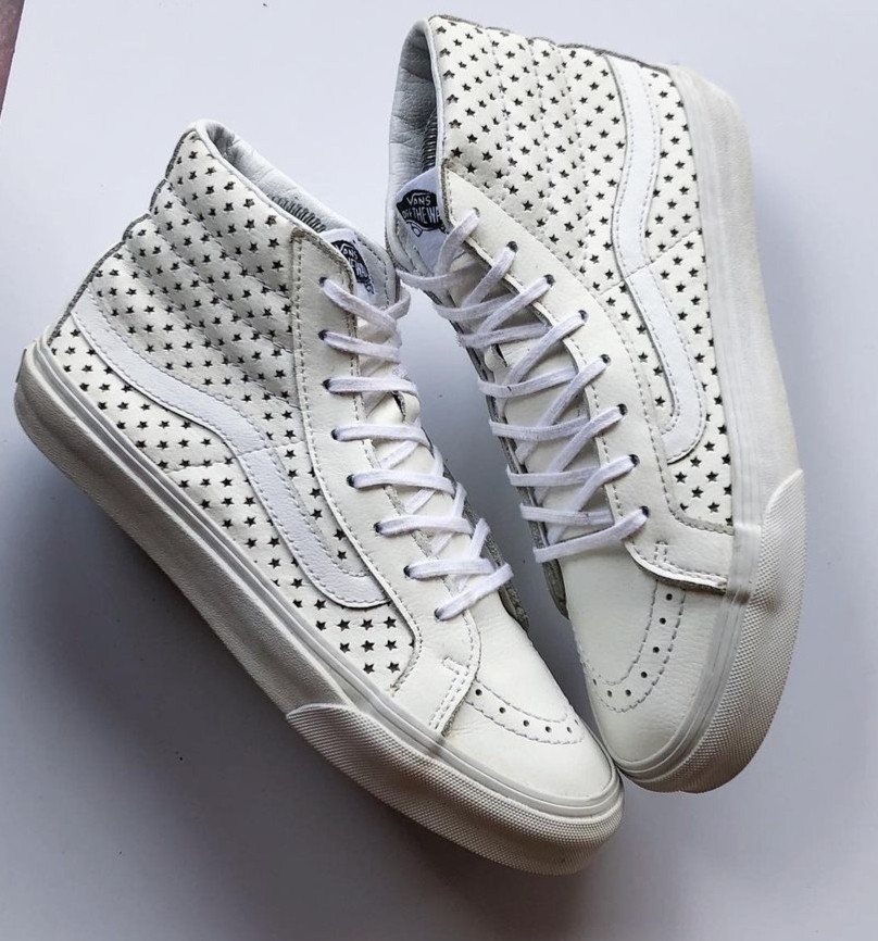 vans white high tops leather