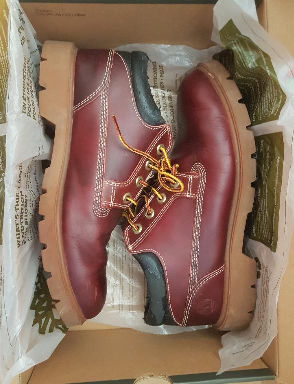 Brick color timberlands hot sale