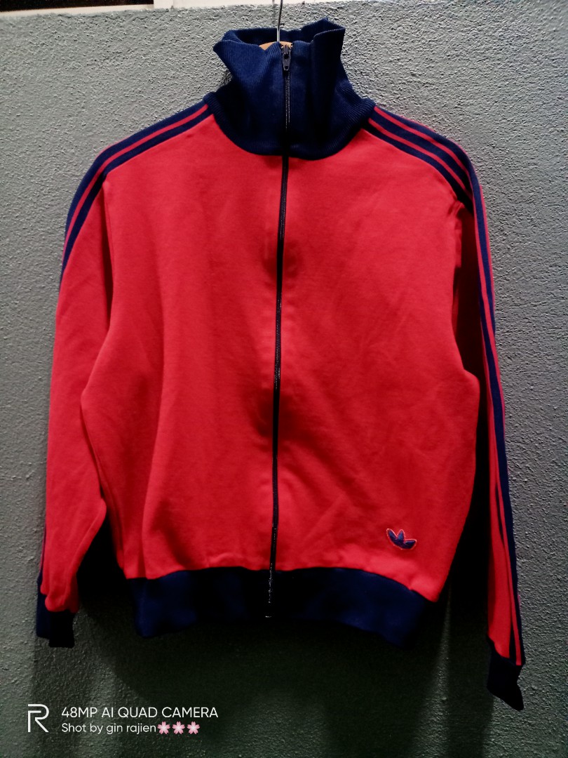 Vintage adidas track top, Men's Fashion, Clothes, Tops on Carousell