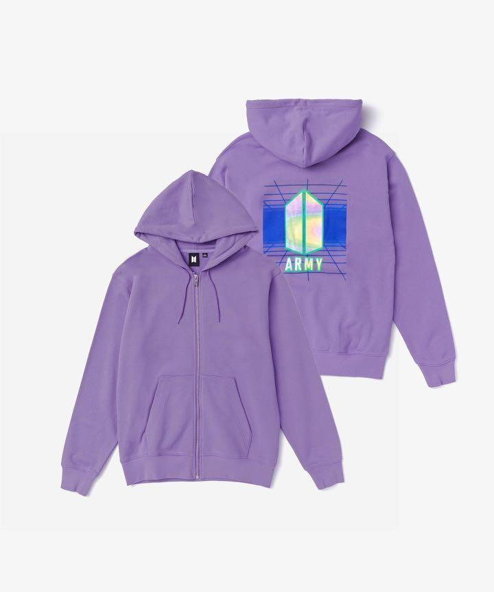 WTS BTS Vintage retro zip up hoodie 02 XL [Instock], Hobbies 