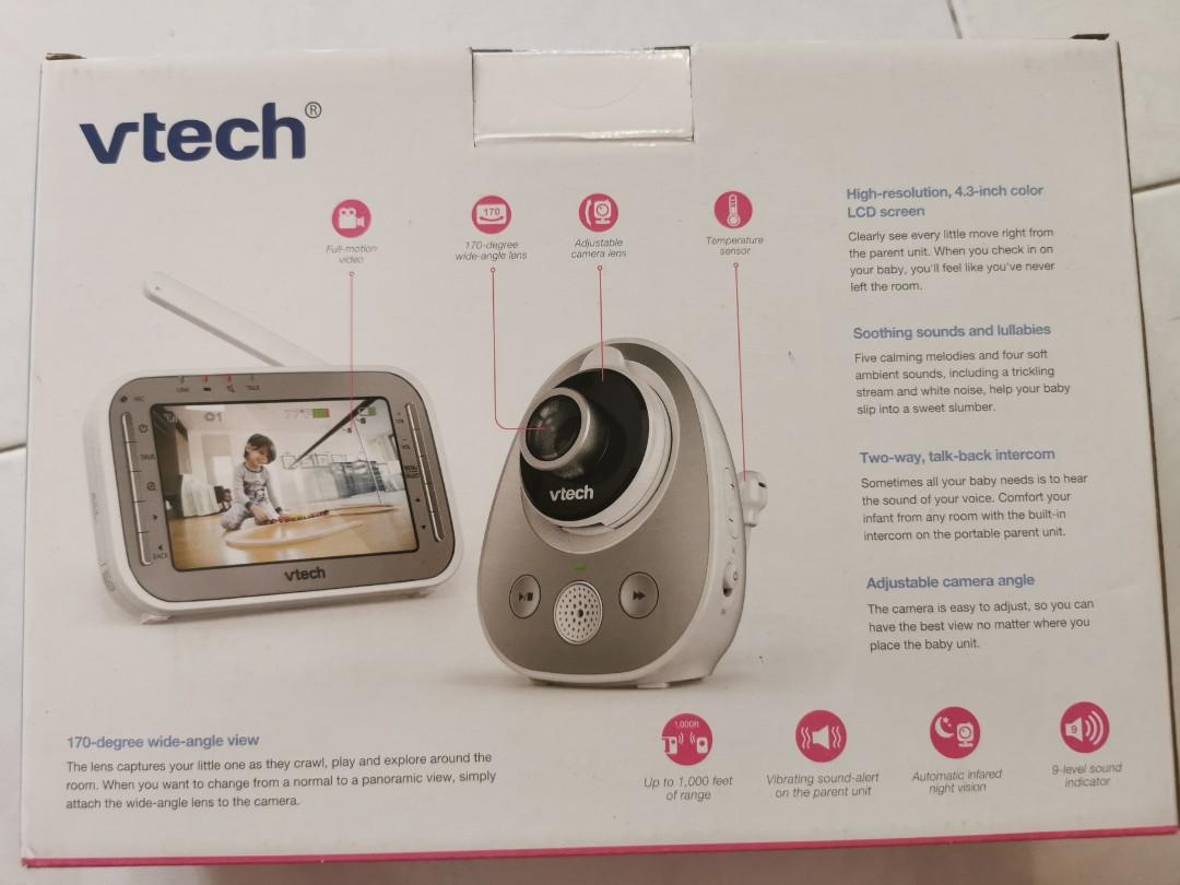 VTech VM342 Video Baby Monitor with 170Degree WideAngle Lens for