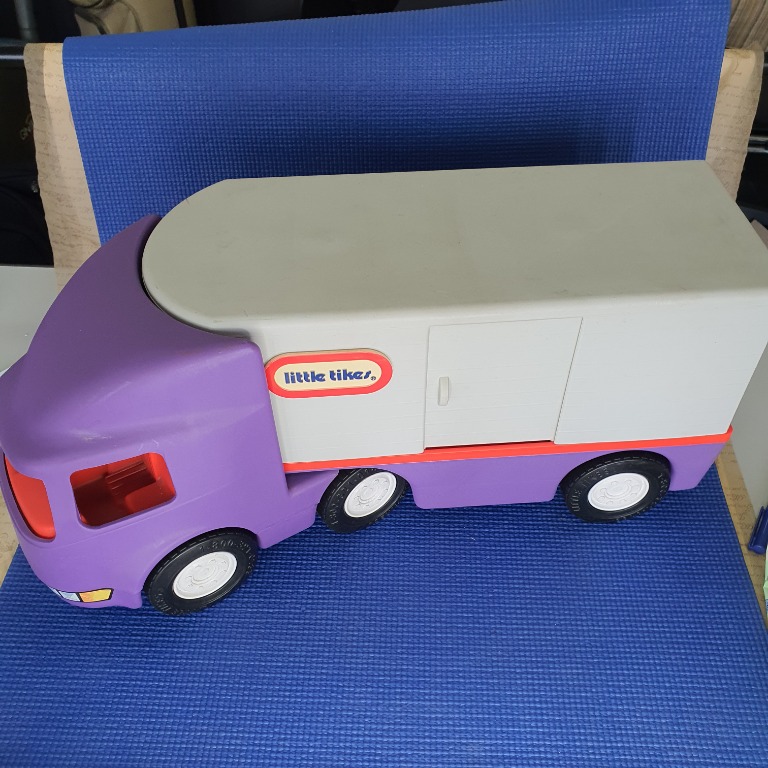 VTG Little Tikes Purple Heavy Haulers Ride on Big Rig Semi Truck