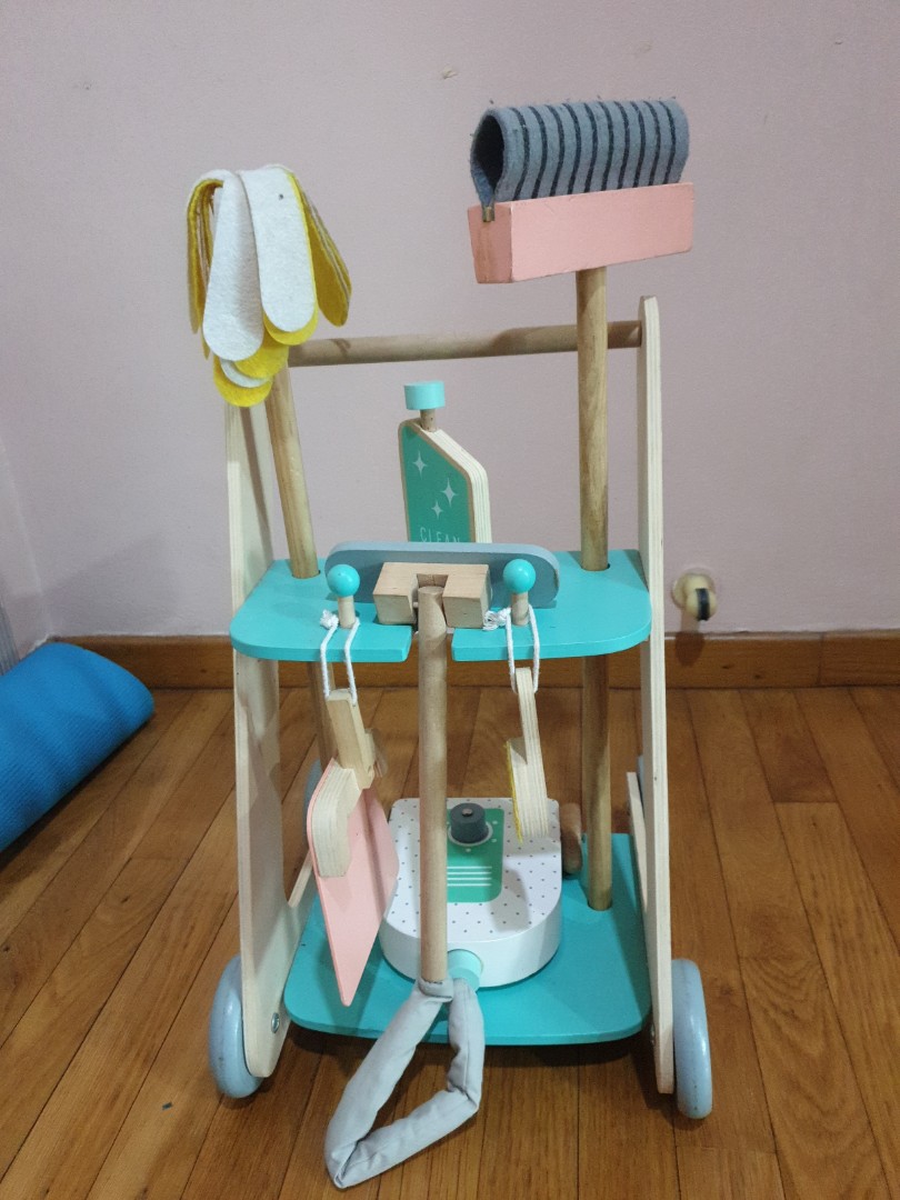 Kmart wooden cleaning trolley 2025