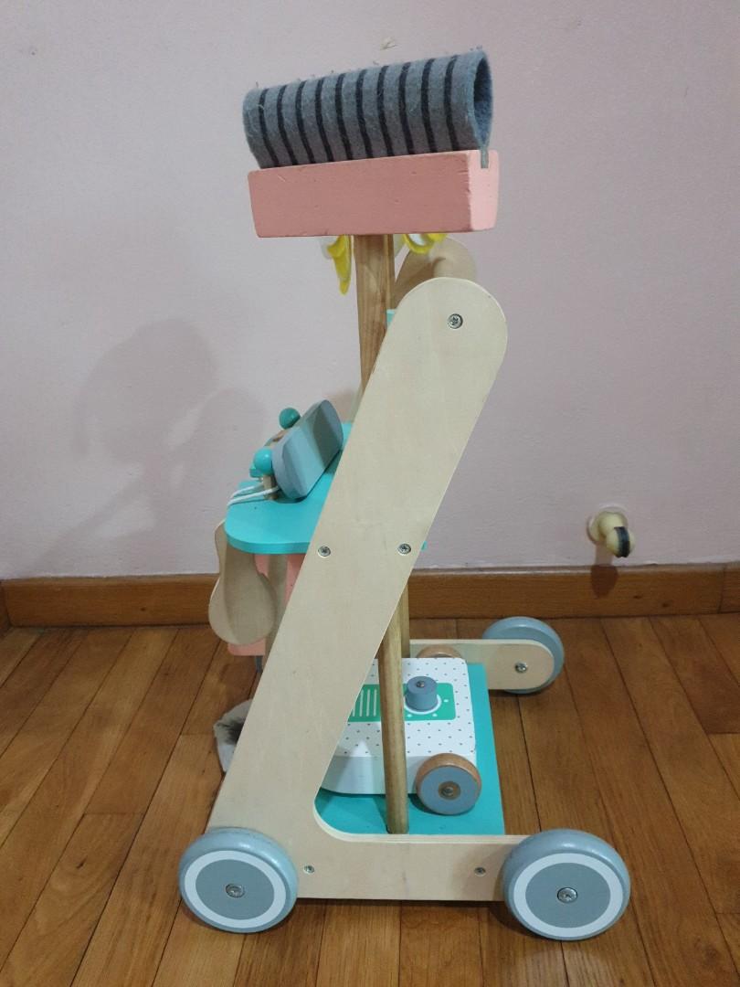 Kmart wooden cleaning trolley sales