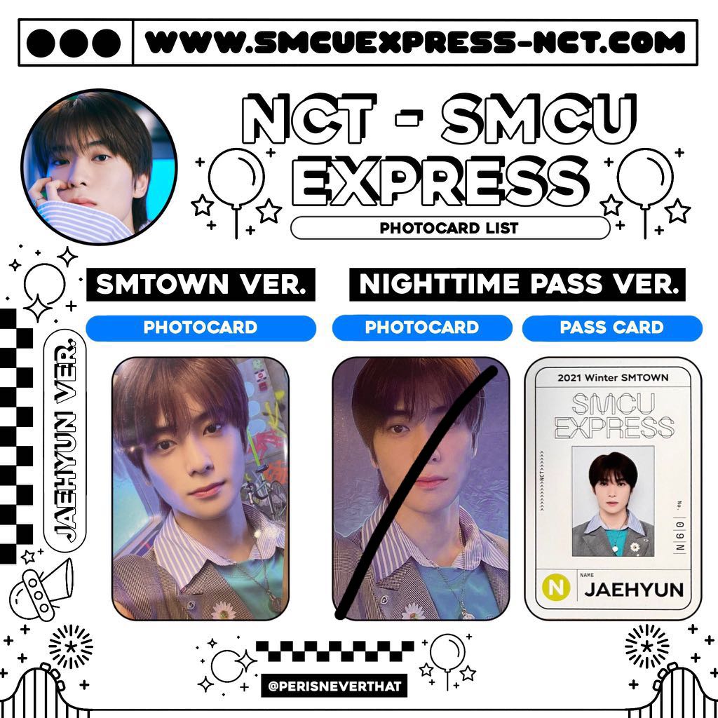 SMCU EXPRESS SMTOWN.ver トレカ NCT ジェヒョン SMCU EXPRESS SMTOWN.ver トレカ NCT ジェヒョン 2021 Winter SMTOWN