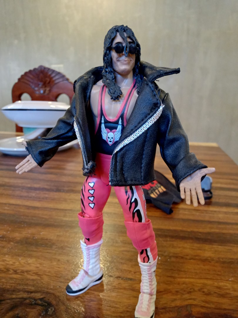 WWE elite Bret Hart Hobbies Toys Toys Games on Carousell