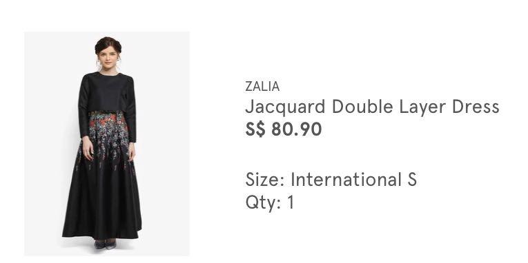 Zalia Jacquard Double Layered Dress
