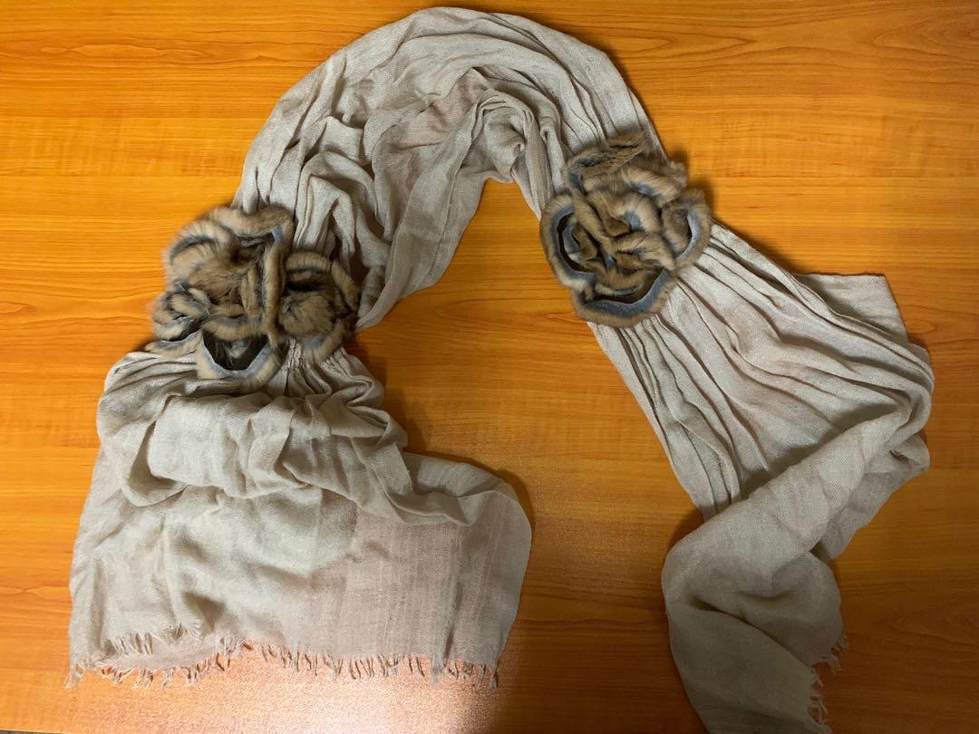 Fendi mink scarf store