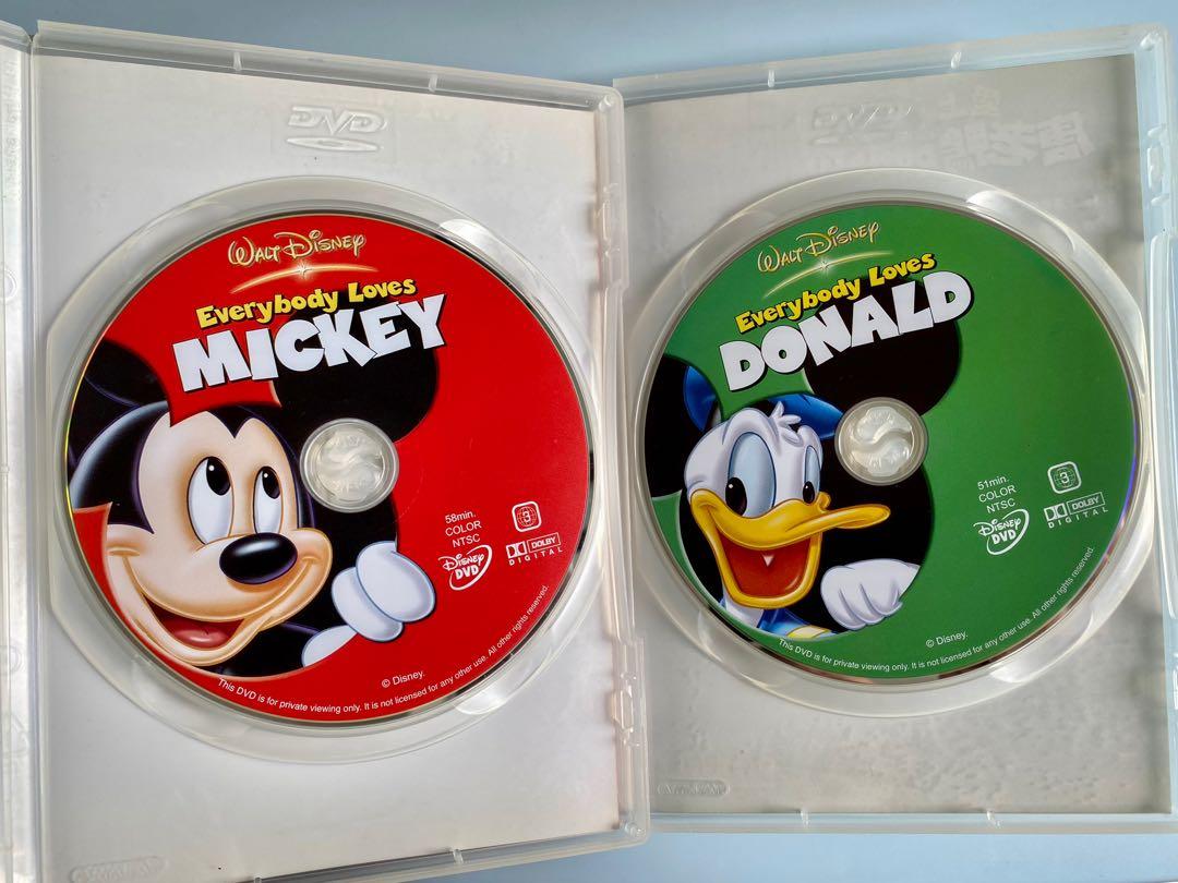2隻DVD 愛上米奇Micky、唐老鴨Donald, 興趣及遊戲, 音樂樂器& 配件 