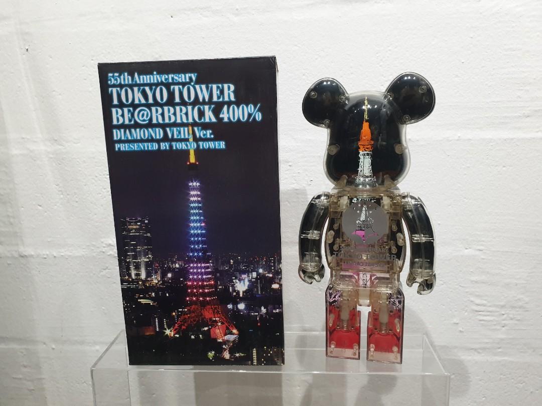 公式BE@RBRICK 55thaAnniversary TOKYO TOWER MAGIC TIME Ver. TOKYO SKYTREE LIGHT up Ver. キューブリック、ベアブリック
