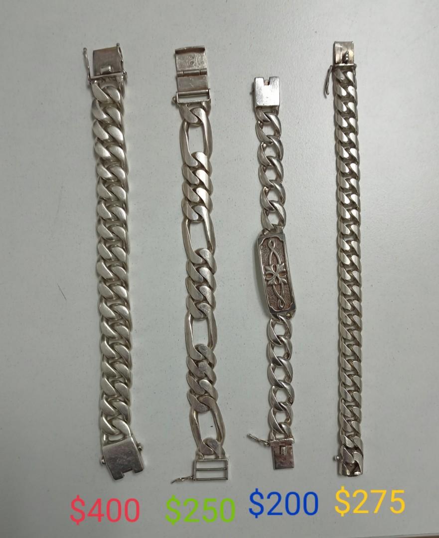 Genuine silver outlet bracelets