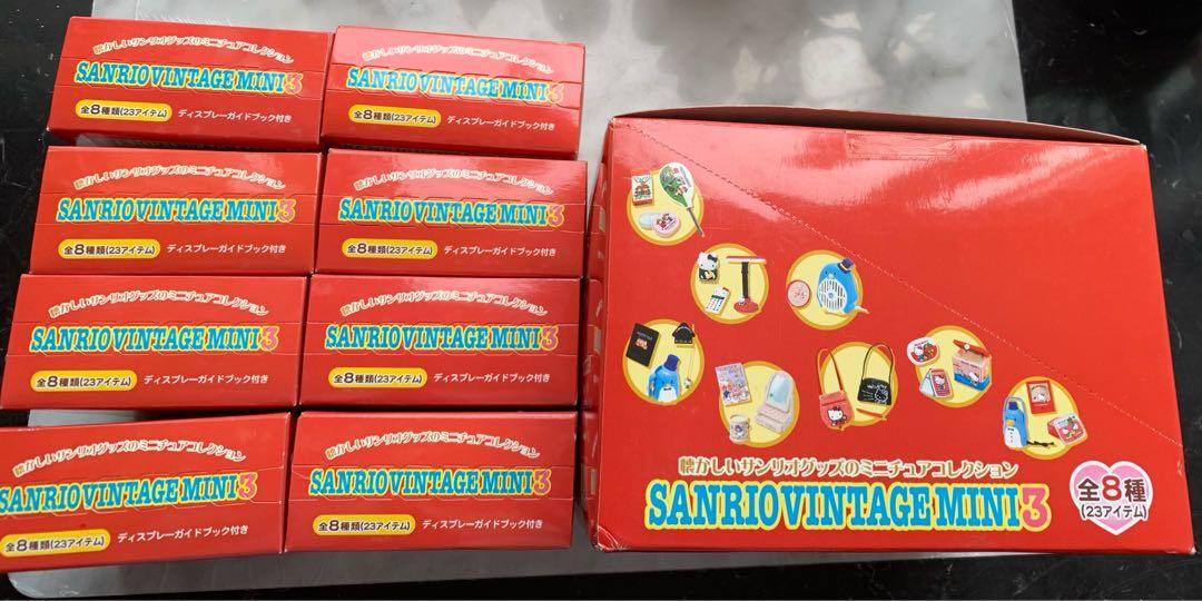 絶版Sanrio Vintage Mini 3 全8種細盒未開封, 興趣及遊戲, 收藏品及