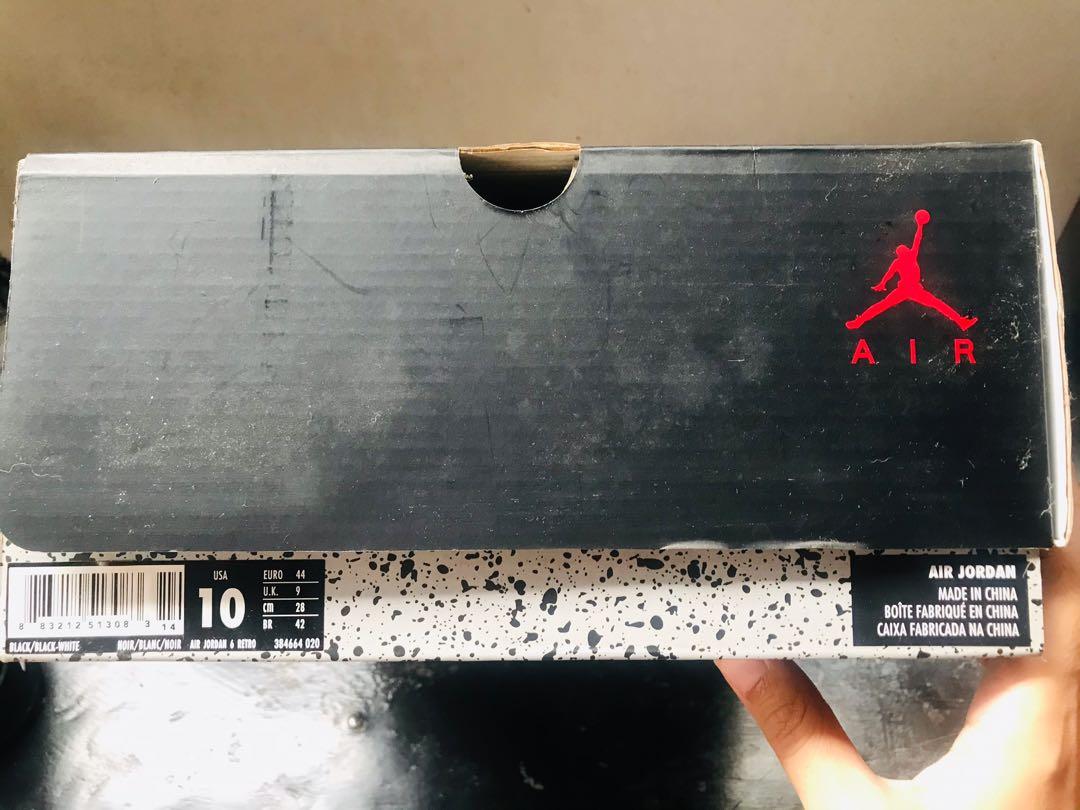 black cat 6 jordans