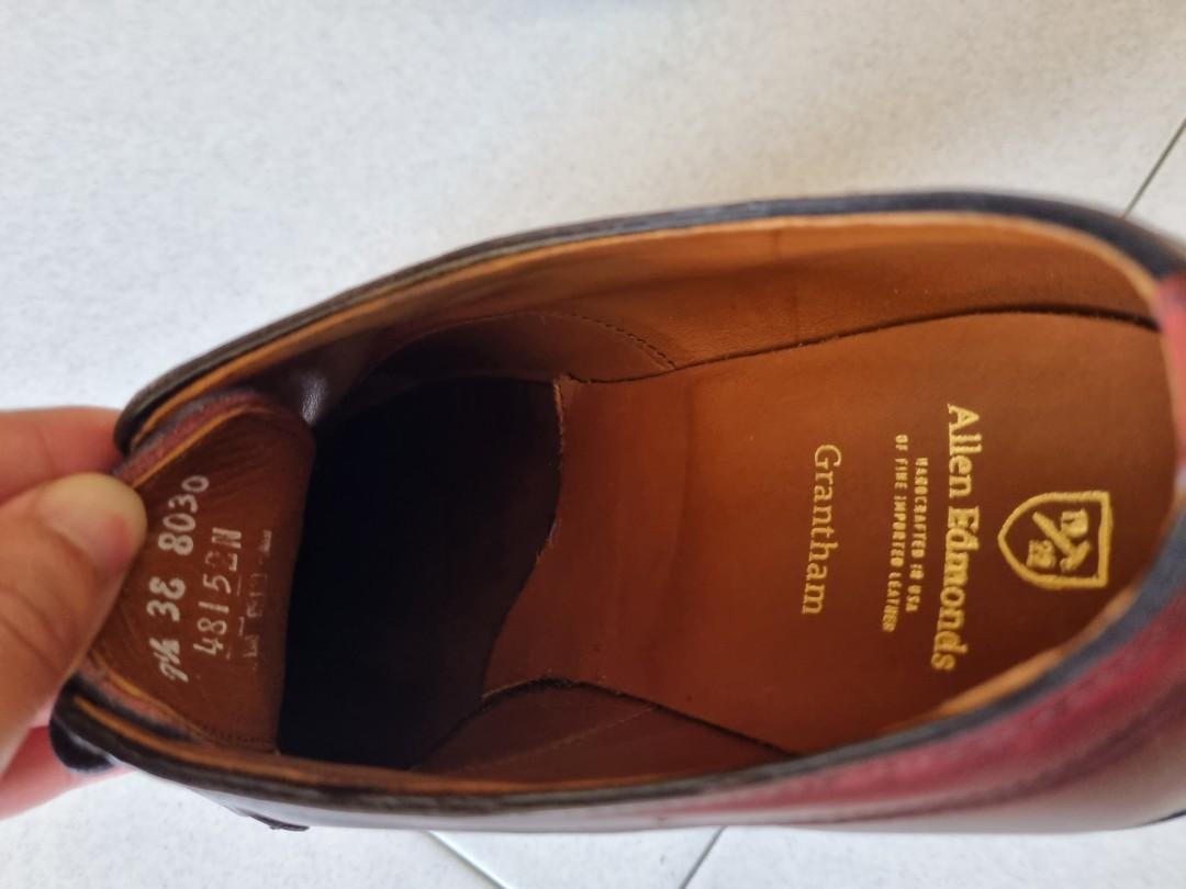 3E Allen Edmonds Grantham Oxford Oxblood US 9.9 10 Men s Fashion