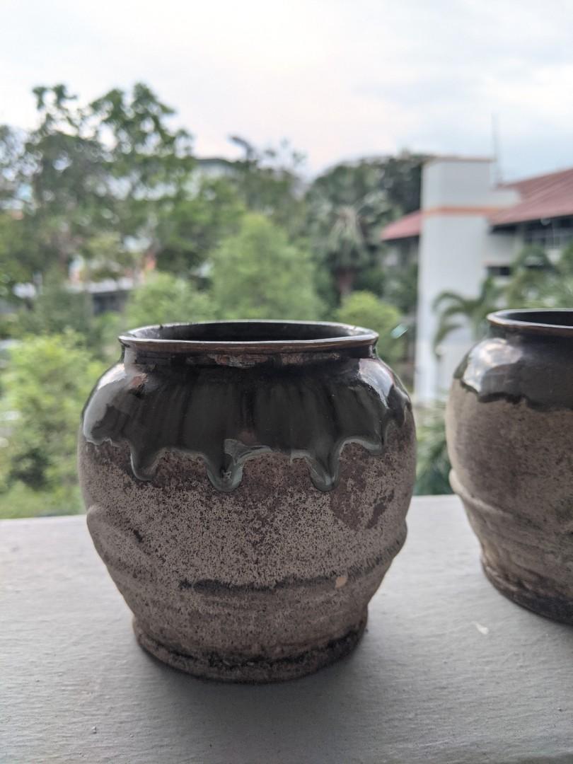 Artisan Plant Pots (2 for 15), Furniture & Home Living, Gardening