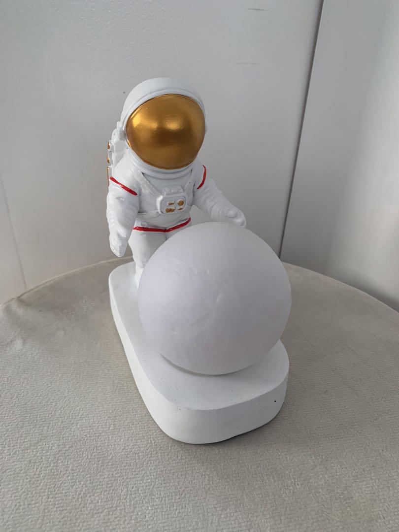 Astronaut Spaceman Bedroom Bedside Desktop Creative Decoration Table Lamp (Category: Other Home Decor) located in Binan City. Submitted by finders_market (Listing ID 1141876614, Image 1). Description: Mop: bpi/gcash Delivery via lalamove Delivery fee c/o buyer .