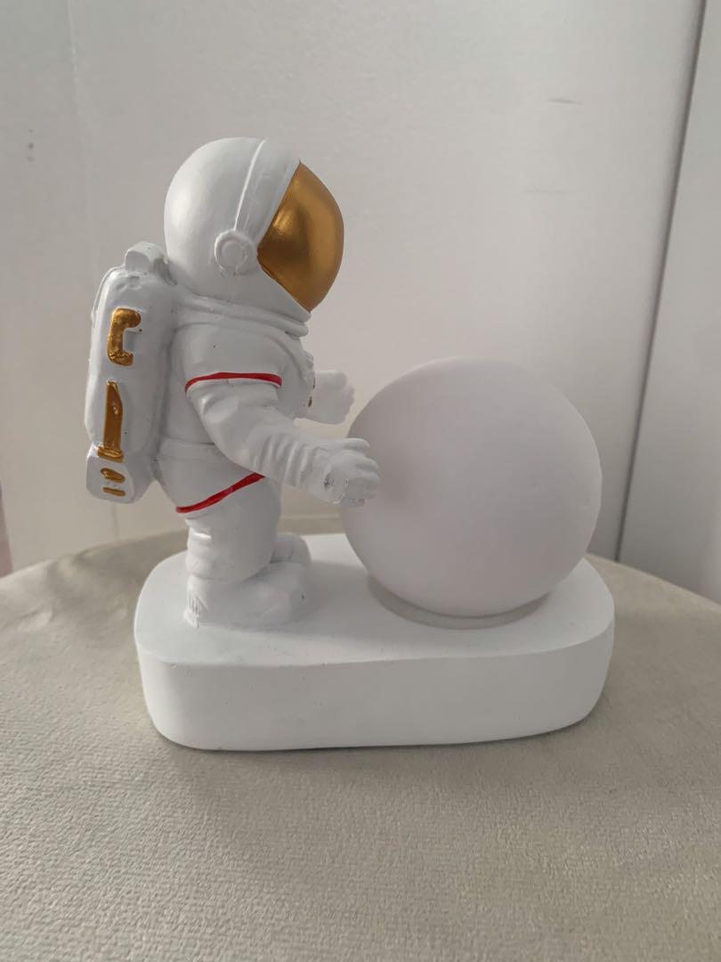 Astronaut Spaceman Bedroom Bedside Desktop Creative Decoration Table Lamp (Category: Other Home Decor) located in Binan City. Submitted by finders_market (Listing ID 1141876614, Image 2). Description: Mop: bpi/gcash Delivery via lalamove Delivery fee c/o buyer .