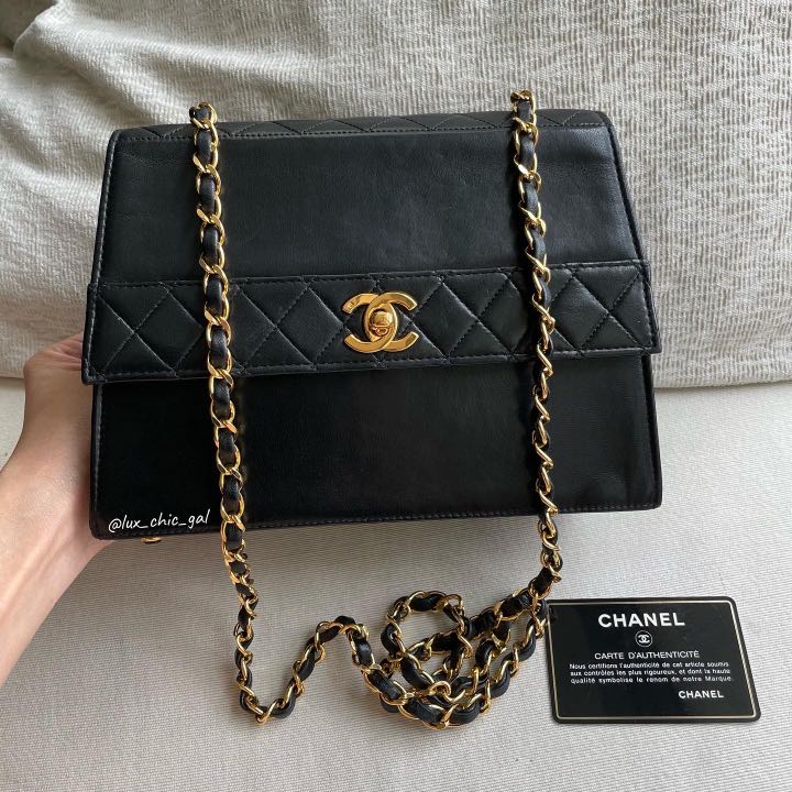 AUTHENTIC CHANEL Trapezoid Small 9 Flap Bag 24k Gold Hardware 💙, Luxury,  Bags & Wallets on Carousell