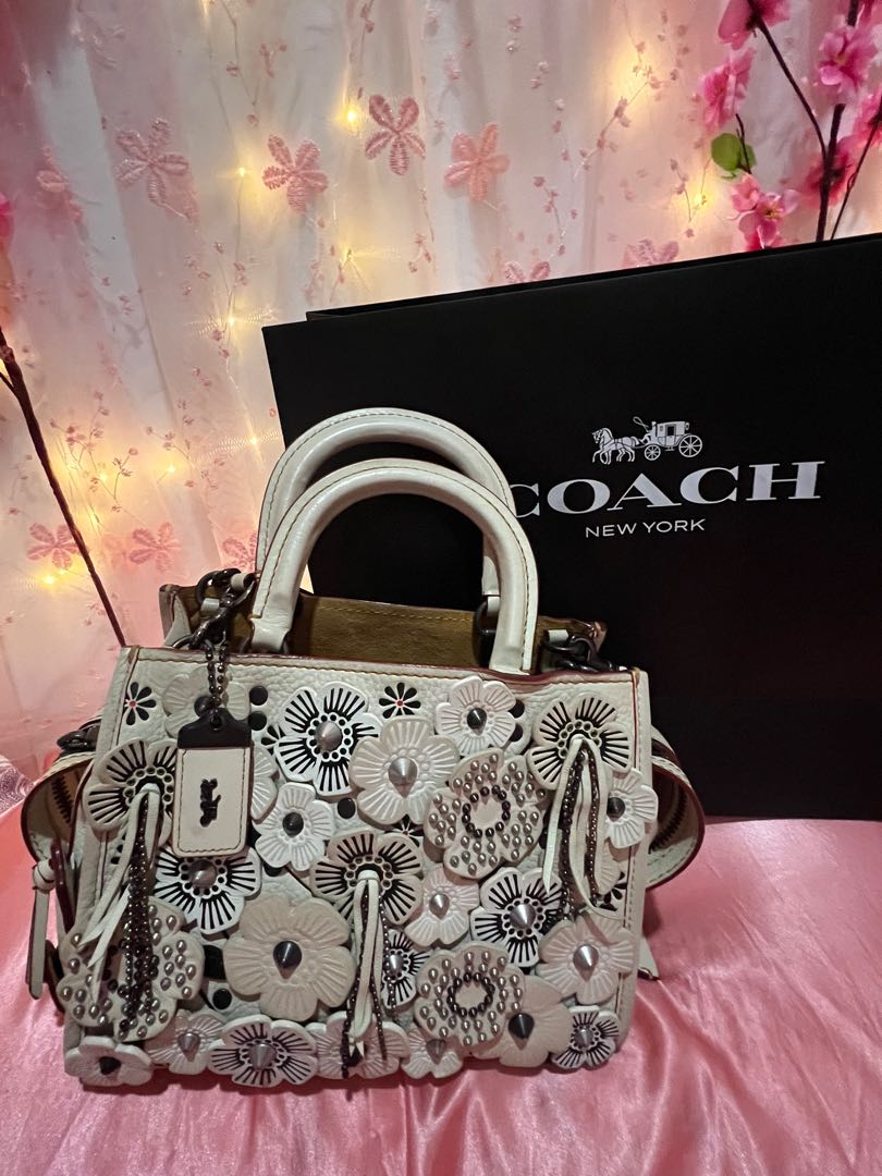 Authentic Coach White Blossom Bag