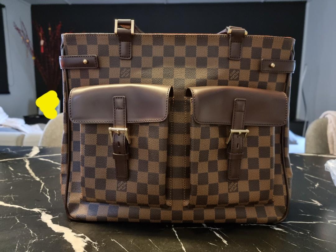 Louis Vuitton Uzes tote bag with front pockets in damier ebene