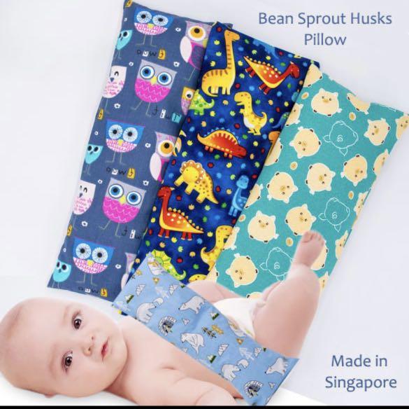 Baby Organic Bean Sprout Husk Pillow /beansprout pillow /baby pillow