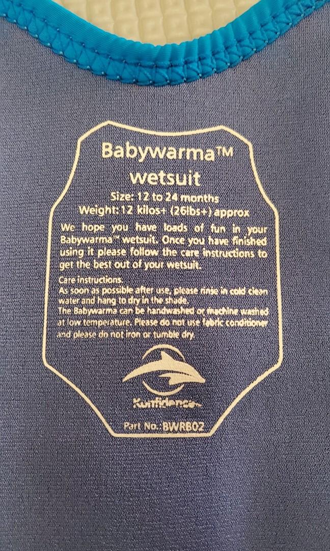BabyWarma Wetsuit 1224months, Babies & Kids, Babies & Kids Fashion on