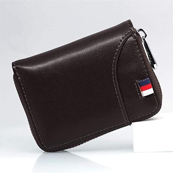 BLACK Hibate 12 Cards Slots RFID Blocking Leather Credit Card