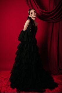 Black tulle fairy gown