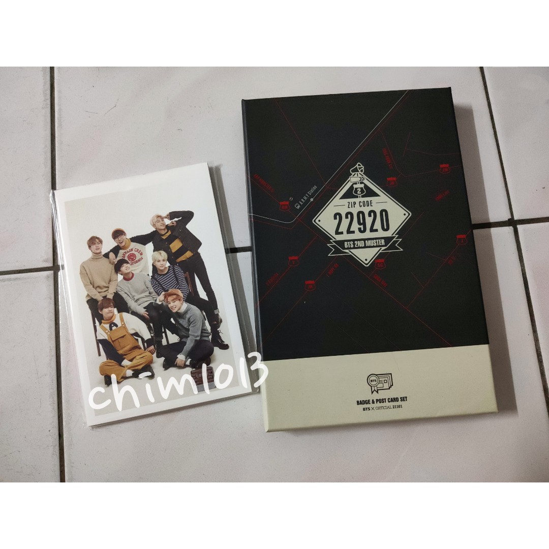 BTS 2nd muster 22920 ポスカセット bts zip code 22920