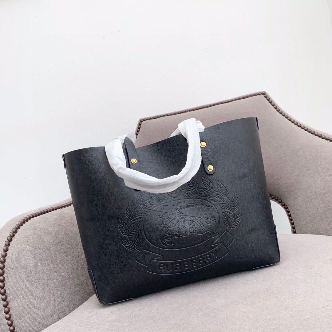 Burberry embossed leather tote shop