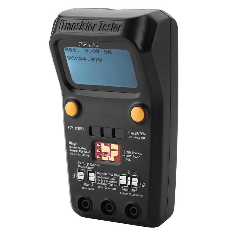 Capacitor Tester Transistor Tester LCD Display Electronic Maintenance ...
