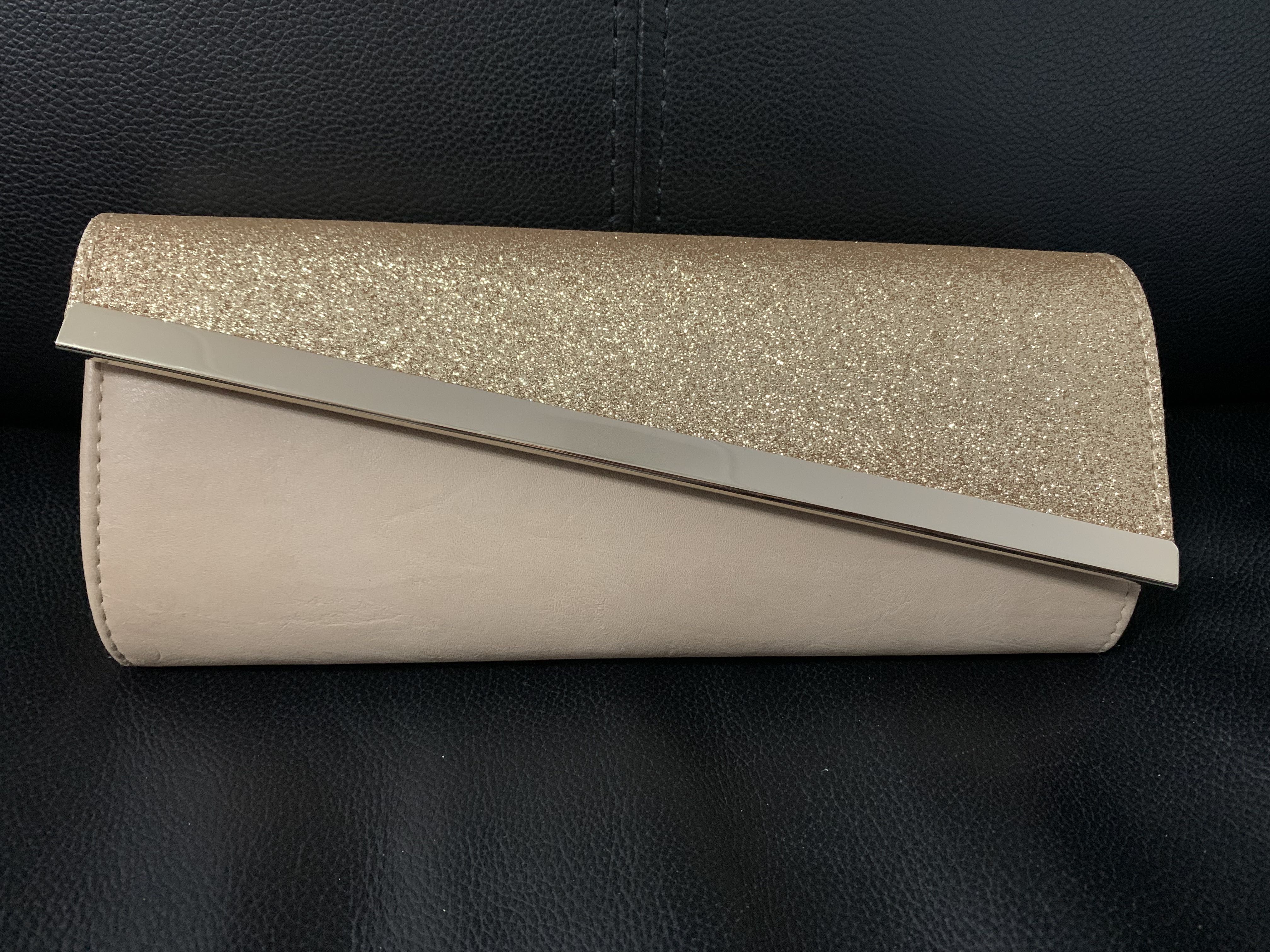 Colette Gold Clutch/Sling Bag, Women's Fashion, Bags & Wallets