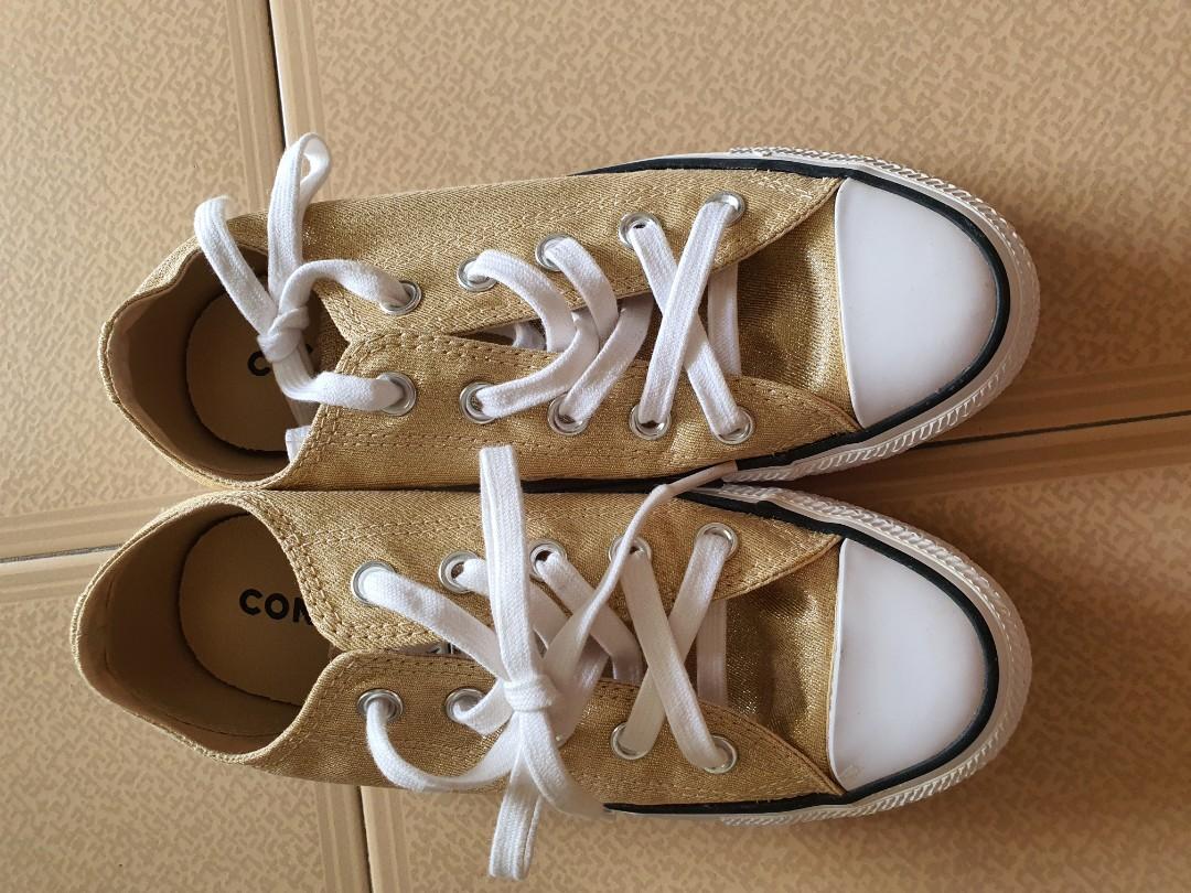 Converse Gold Women s Women s Fashion Footwear Sneakers on