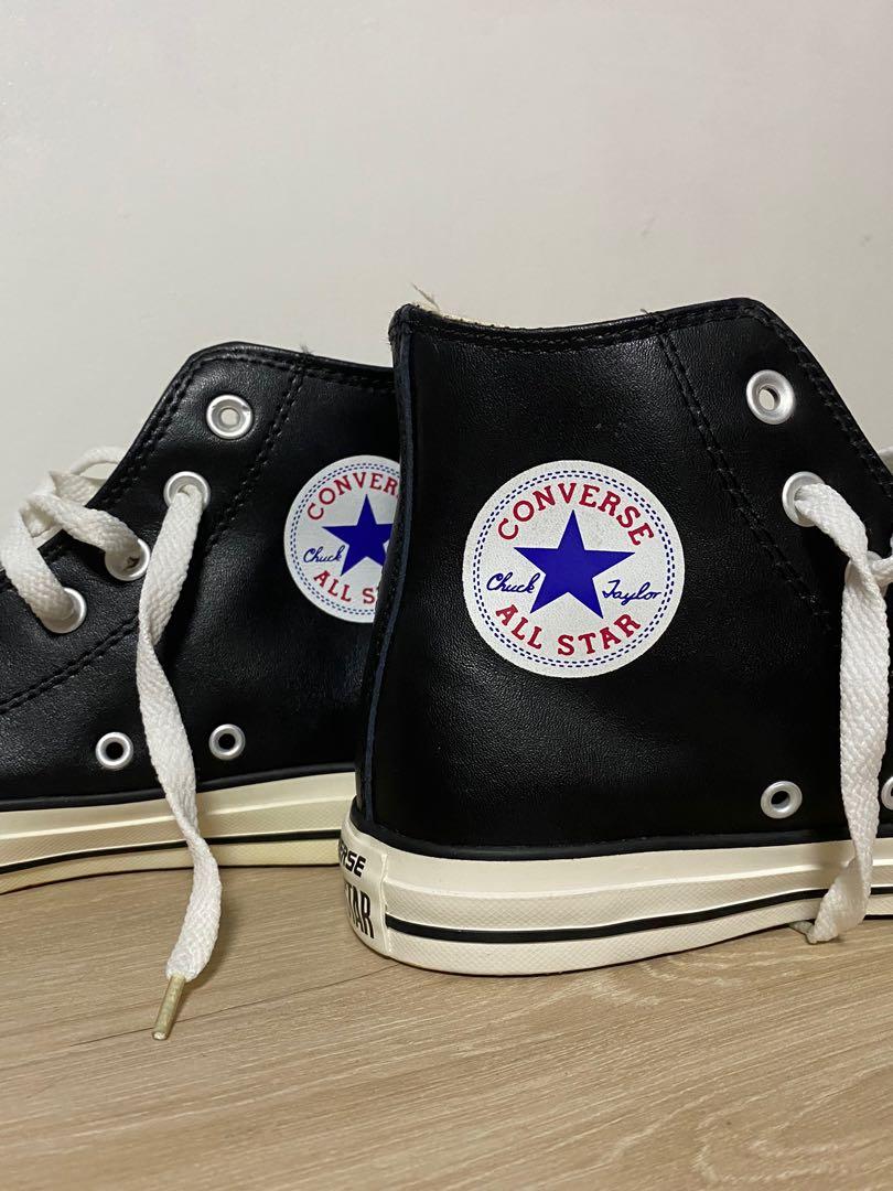Converse High Cut Black Leather Women s Fashion Footwear